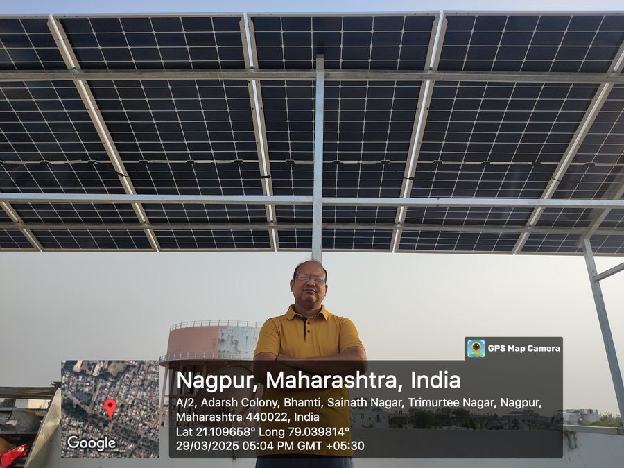 Solar Plant - Mr. Amol Malviya, Trimurtee Nagar Nagpur