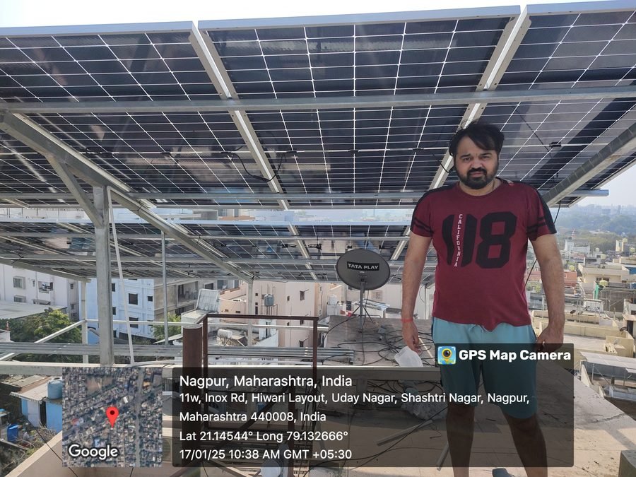 Solar Plant - Mr. Patel, Shashtri Nagar Nagpur