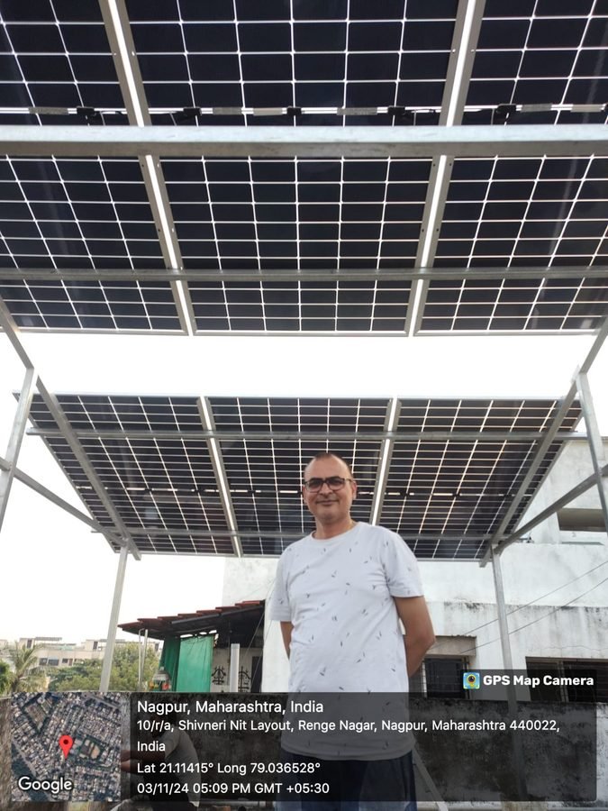 Solar Plant - Mr. Narendra Toshniwal, Renge Nagar Nagpur