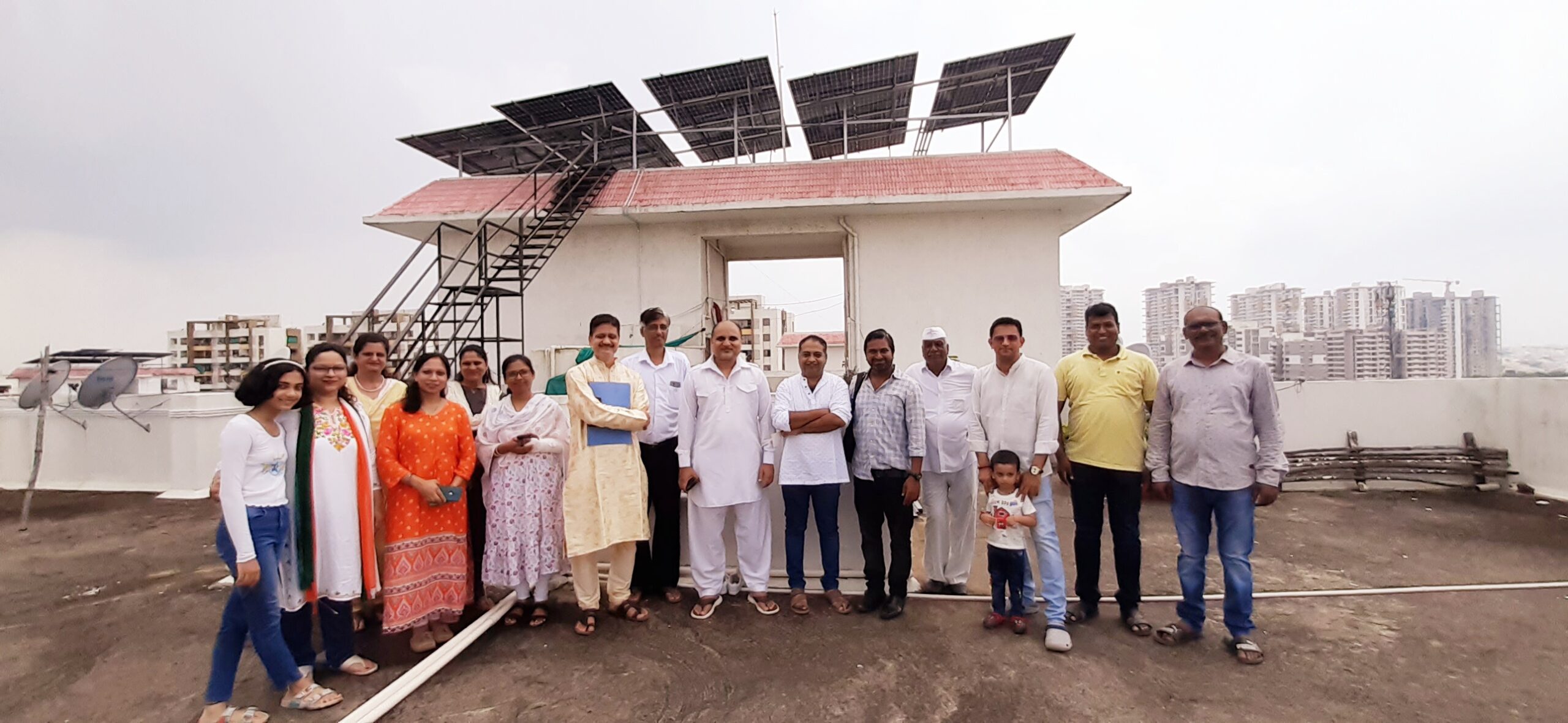 Aureka Renewables Solar Installation for Group Housing Society / Residential welfare Association in Nagpur